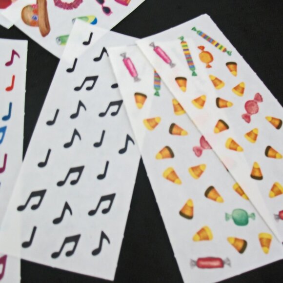 Creative Memories Lot Stickers, 35 studio -Sports, Backpacks, Rain Puddles, Food - Picture 8 of 11